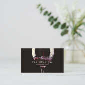 Red Wine Glass, Wine Bar/Winery Business Card (Standing Front)