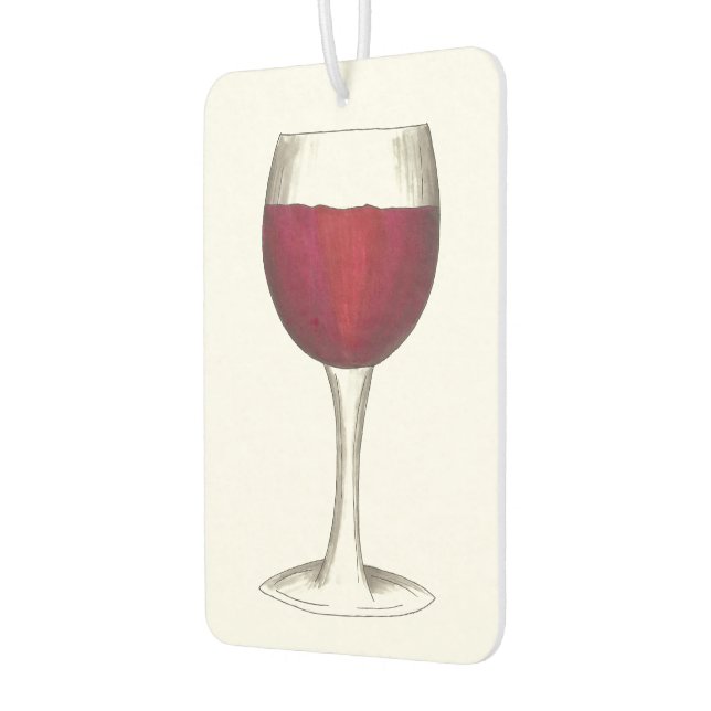 Red Wine Glass Wine Lover Winery Merlot Cabernet Air Freshener (Left)