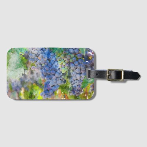 Red Wine Grapes in the Vineyard Luggage Tag