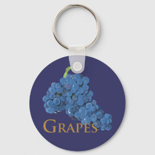 Red Wine Grapes Keychain