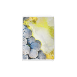 Red Wine Grapes on Vine Passport Holder