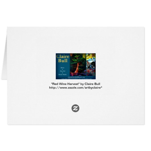 Red Wine Harvest Art (Back Horizontal)