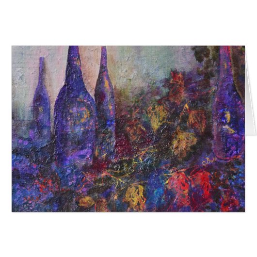 Red Wine Harvest Art Cards (Front Horizontal)