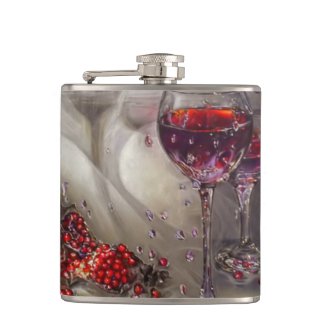 Red Wine Hip Flask