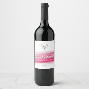 Red wine home wine makers custom wine labels