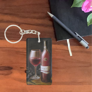Red Wine Keychain