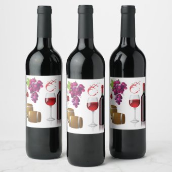 Red Wine Label | Zazzle