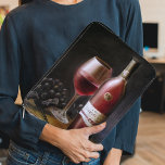 Red Wine Laptop Sleeve<br><div class="desc">Red Wine is a still life of a glass of red wine. Enjoy your next evening with friends! It is wine harvest season and the best time of the year to celebrate success, friendship and life. Celebrating life is so important! Enjoy life with family, friends, and of course, some red...</div>