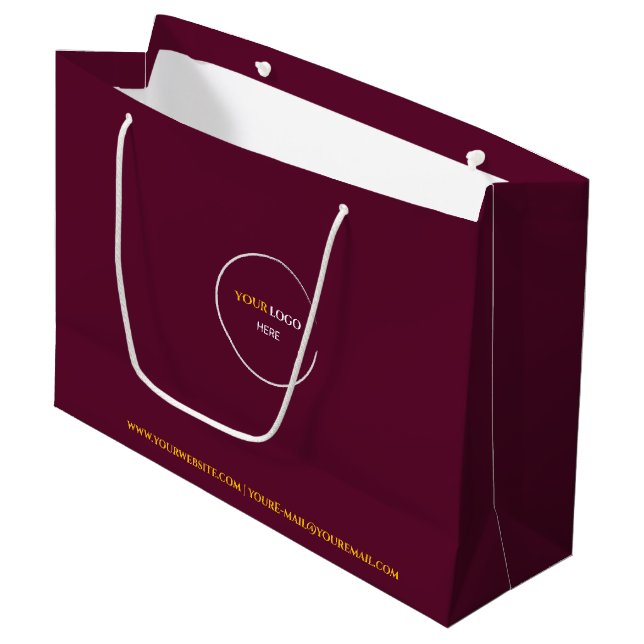 Red Wine Large Gift Bag (Front Angled)