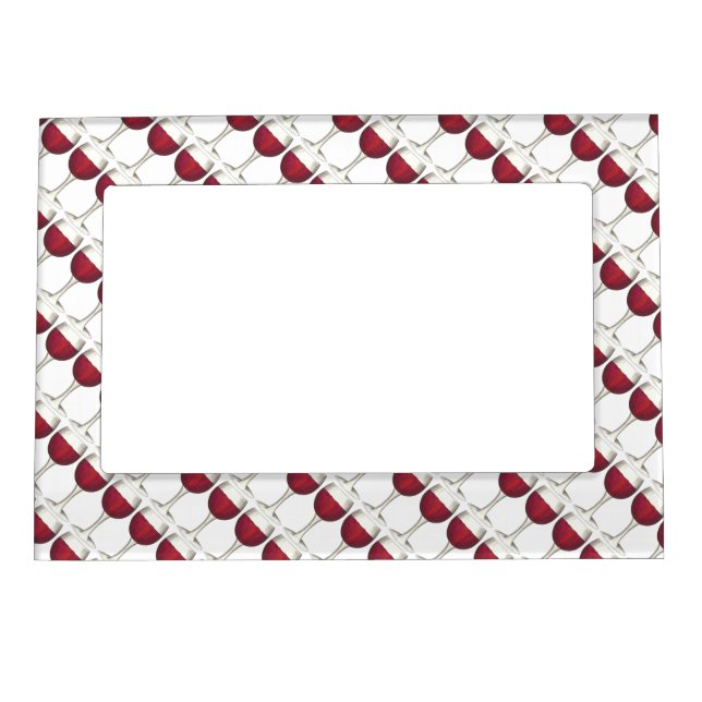 Red Wine Lover Glass Winery Merlot Cabernet Shiraz Magnetic Frame (Front)