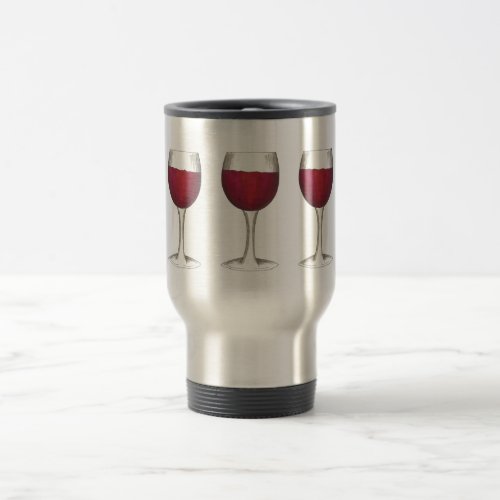 Red Wine Lover Tasting Glass Merlot Malbec Winery Travel Mug