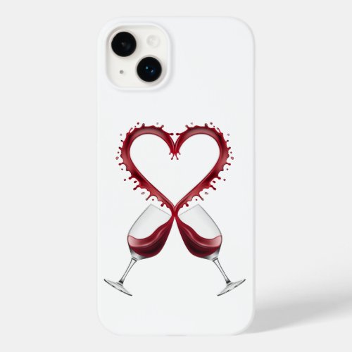 Red Wine Lover with a heart Case_Mate iPhone 14 Plus Case
