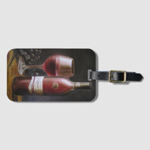 Red Wine Luggage Tag
