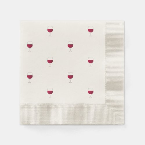 Red Wine Pattern Gold Napkins