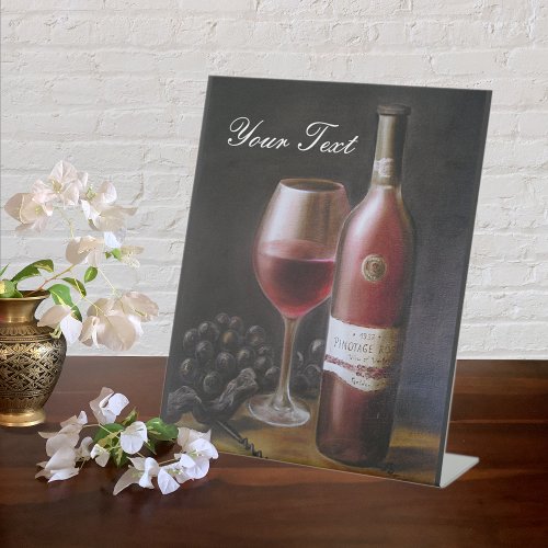 Red Wine Pedestal Sign