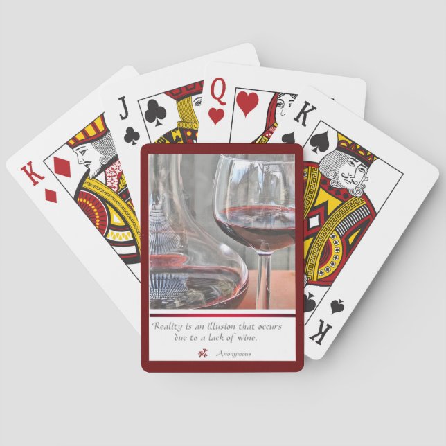 red wine playing cards (Back)