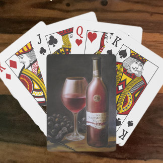 Red Wine Poker Cards