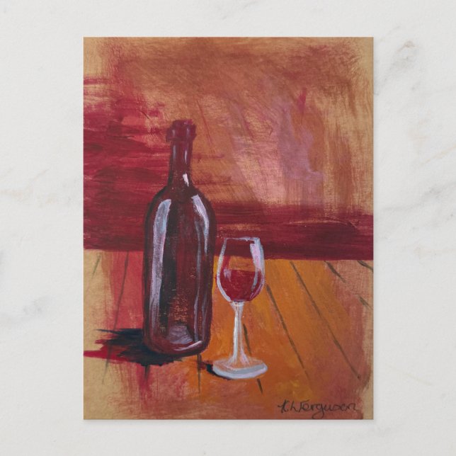Red Wine Postcard (Front)
