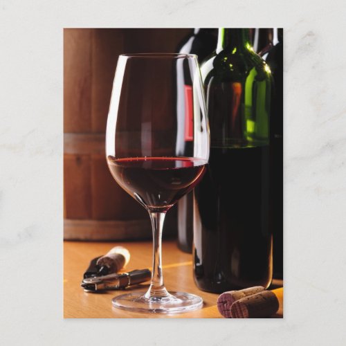 Red Wine Postcard