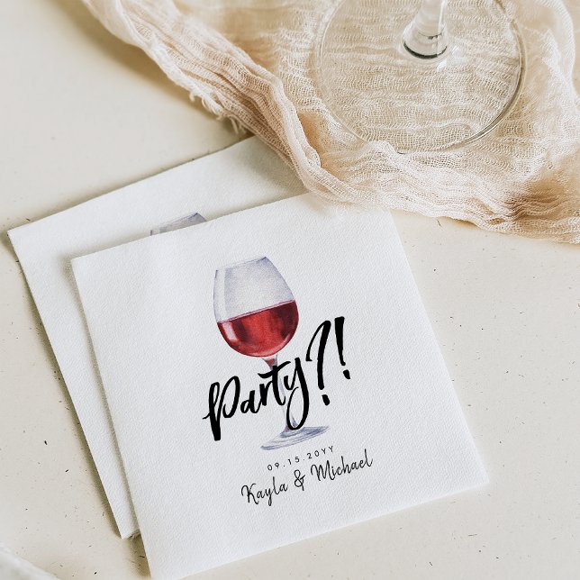 Red Wine | Special Occassion Celebration Napkins (Creator Uploaded)