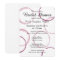 Red wine stain rings bridal shower invitations