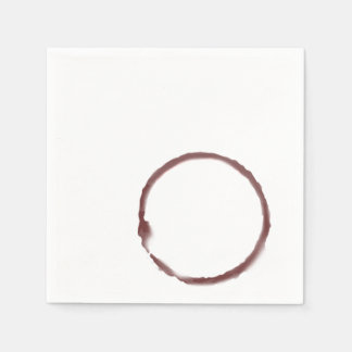 Red Wine stained cocktail napkin