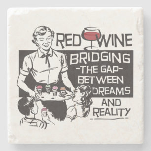 Red Wine Stone Coaster