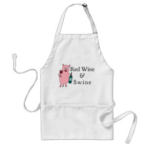 Red Wine & Swine Adult Apron