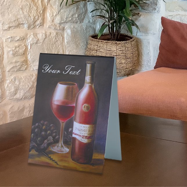 Red Wine Table Tent (Creator Uploaded)