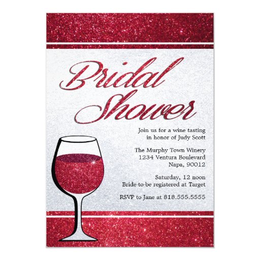 Wine Tasting Bridal Shower Invitations 2