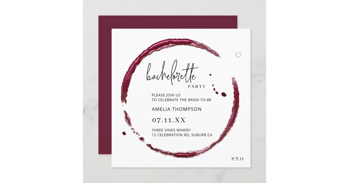 wine tasting event invitation