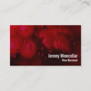 Red wine vineyard business card