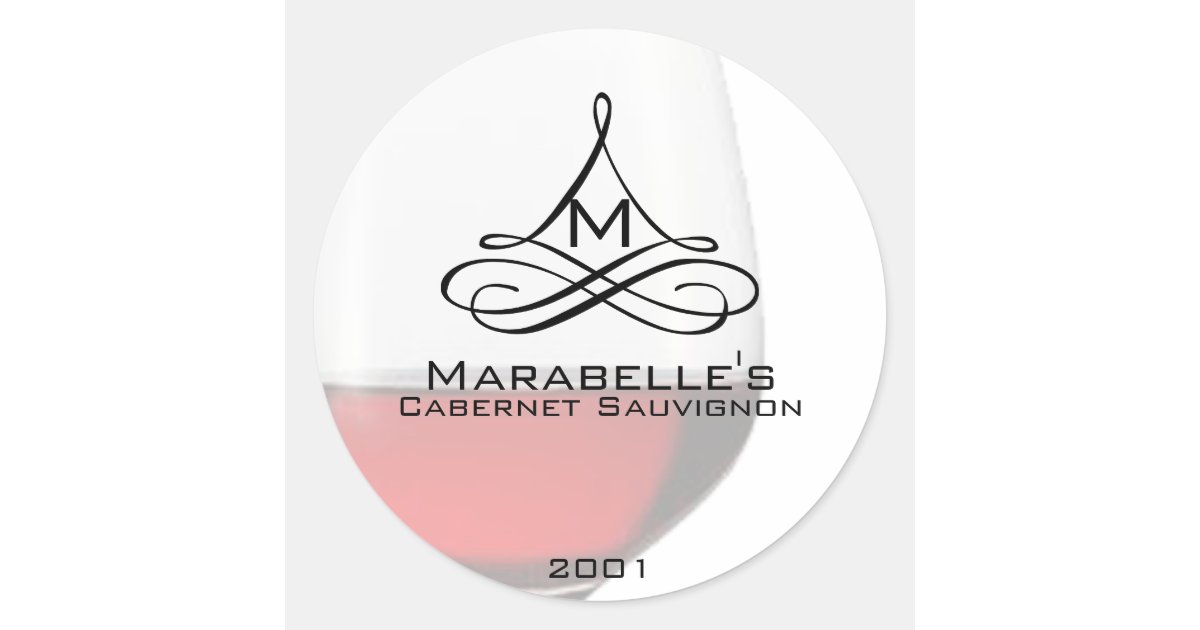 Red Wine Wine Bottle Labels Zazzle