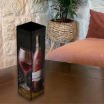 Red Wine Wine Box<br><div class="desc">Red Wine is a still life of a glass of red wine. Enjoy your next evening with friends! It is wine harvest season and the best time of the year to celebrate success, friendship and life. Celebrating life is so important! Enjoy life with family, friends, and of course, some red...</div>