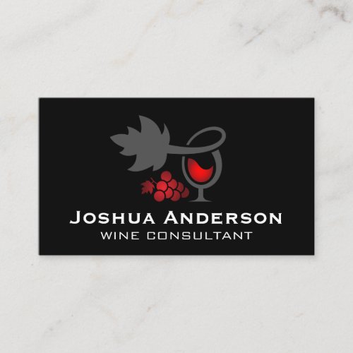 Red Wine | Wine Grapes | Vineyard Business Card