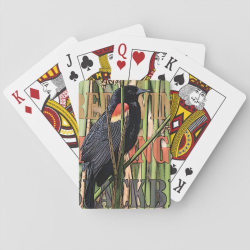 Red Wing Blackbird Playing Cards