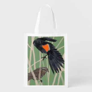 Red-Wing Blackbird Reusable Grocery Bag