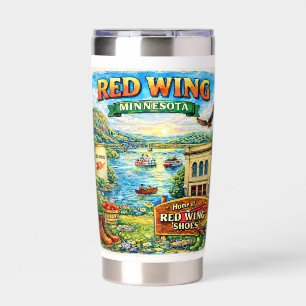 Red Wing, Minnesota Souvenir Gift Water Tumbler