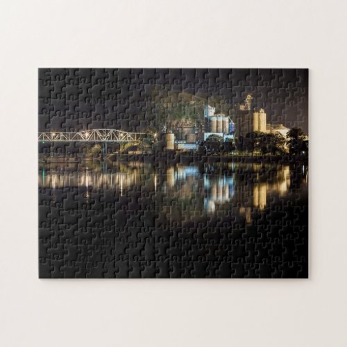 Red Wing MN at Night Puzzle