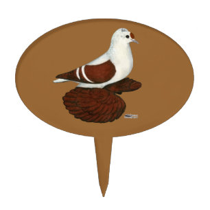 Red Wing Pigeon Cake Topper