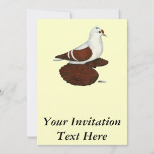 Red Wing Pigeon Invitation