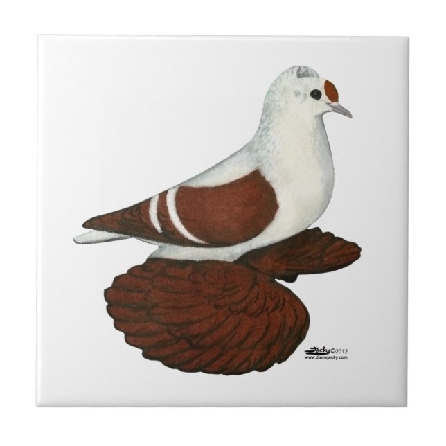 Red Wing Pigeon Tile (Front)