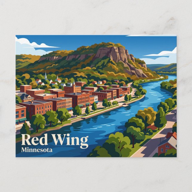 Red Wing USA Postcard (Front)