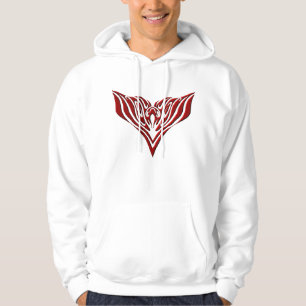 Red Winged Bird Neo-Tribal Tattoo Art Design Hoodie