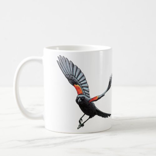 Red_Winged Black Bird Coffee Mug