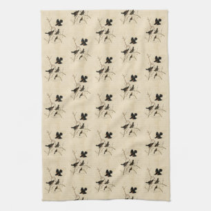 Red winged Blackbird - Audubon's Birds of America Kitchen Towel