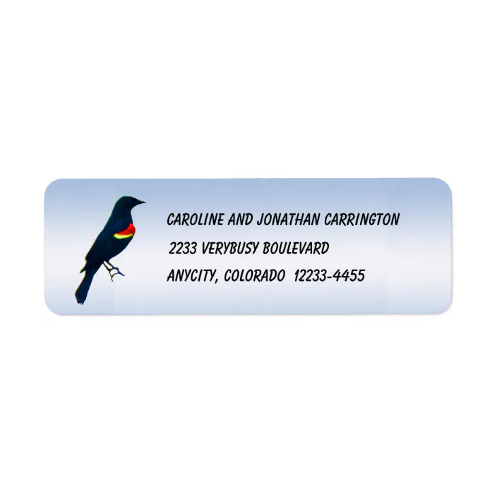 30 Custom Magpie Personalized Address Labels 