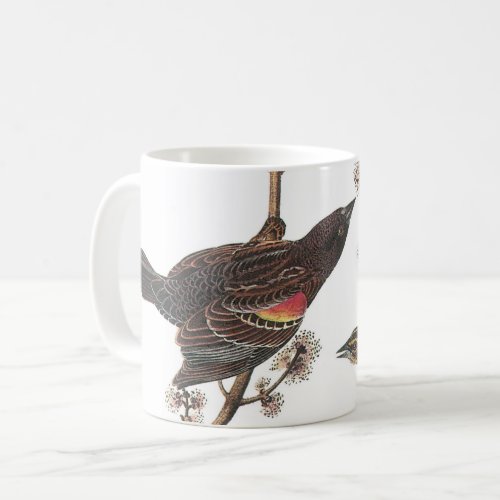 Red_winged Blackbird by Audubon Coffee Mug