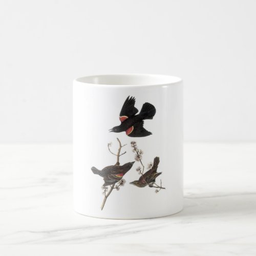 Red_winged Blackbird by Audubon Coffee Mug