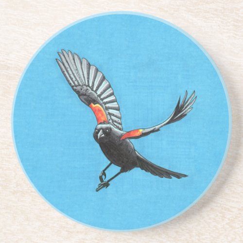 Red_winged Blackbird Coaster
